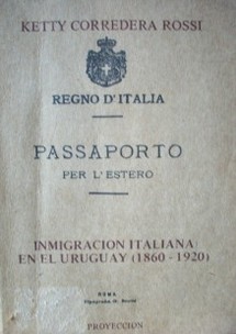 Inmigración italiana en el Uruguay : 1860-1920