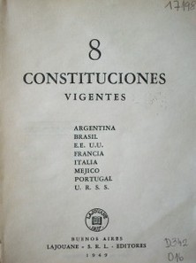 8 Constituciones Vigentes
