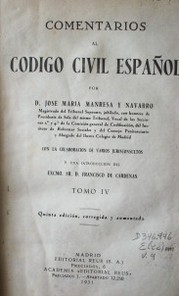 Comentarios al Código Civil Español