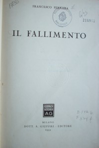 Il fallimento