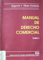 Manual de derecho comercial