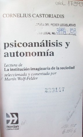 Psicoanálisis y autonomía