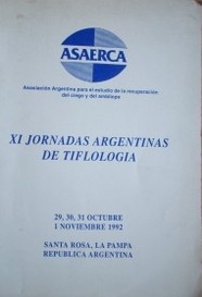 Jornadas Argentinas de Tiflología (11as.)
