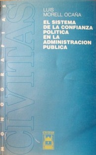 El sistema de la confianza política en la administración pública