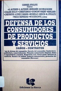 Defensa de los consumidores de productos y servicios : daños - contratos