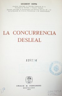 La concurrencia desleal