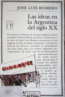 El desarrollo de las ideas en la sociedad argentina del siglo XX