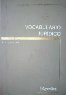 Vocabulario jurídico