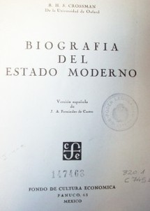 Biografía del estado moderno