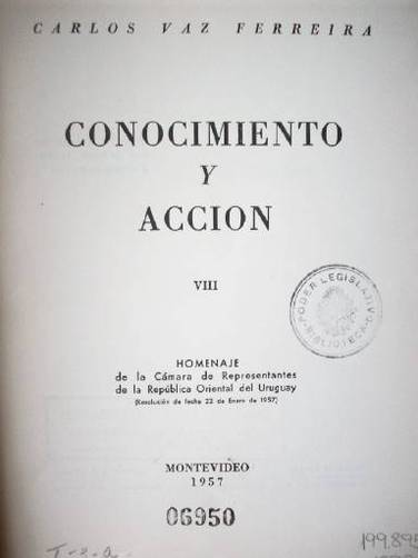 Conocimiento y acción