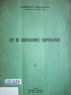 Ley de Asociaciones cooperativas