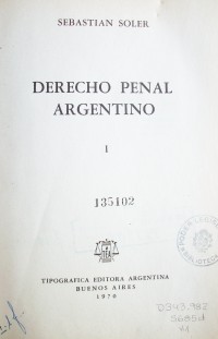 Derecho Penal argentino