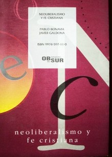 Neoliberalismo y fe cristiana