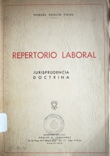 Repertorio laboral : jurisprudencia, doctrina