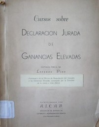 Cursos sobre declaración jurada de ganancias elevadas