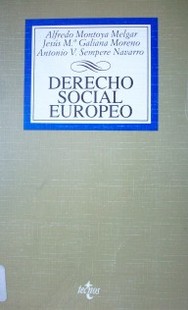 Derecho Social Europeo