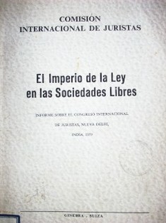 El imperio de la ley en las sociedades libres