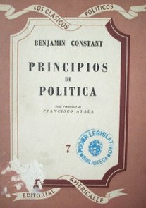 Principios de política