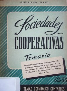 Sociedades Cooperativas