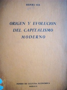 Origen y evolución del capitalismo moderno