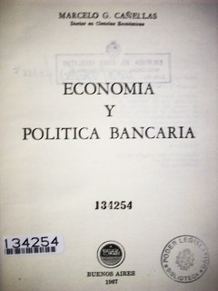 Economía y política bancaria