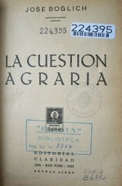 La cuestión agraria