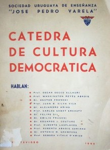 Cátedra de Cultura Democrática