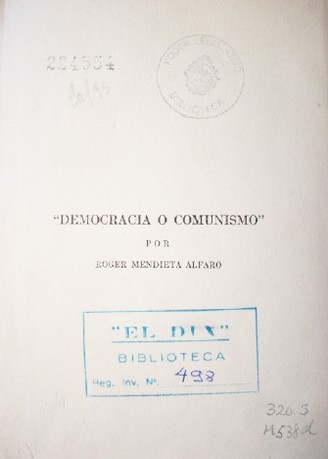 Democracia o Comunismo