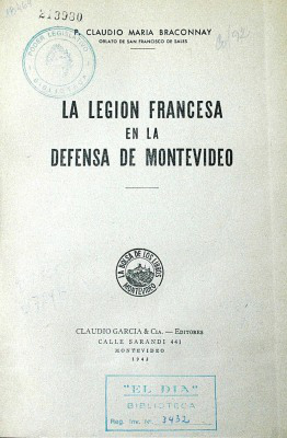 La legión francesa en la defensa de Montevideo