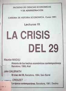 La crisis del 29