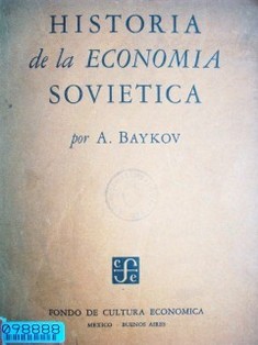 Historia de la economía soviética