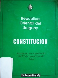 Constitución de la República Oriental del Uruguay