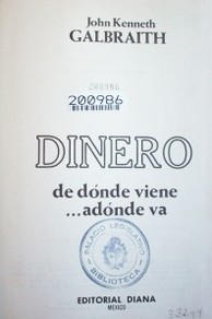 Dinero de dónde viene ... adónde va.