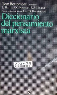 Diccionario del pensamiento marxista