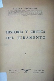 Historia y crítica del juramento