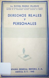 Derechos reales y personales
