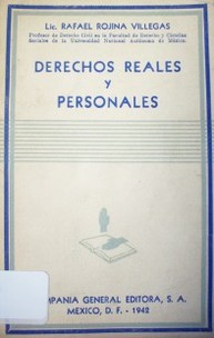 Derechos reales y personales