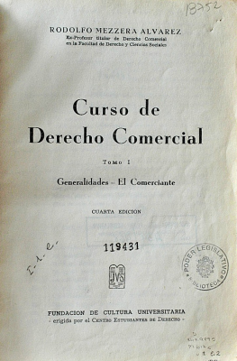 Curso de Derecho Comercial