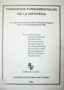 Principios fundamentales de la hipoteca