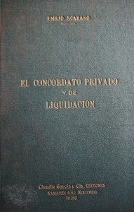 El concordato privado y de liquidación