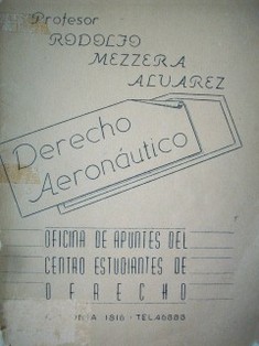 Derecho Aeronáutico