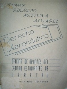 Derecho Aeronáutico