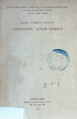Corneille, autor cómico.