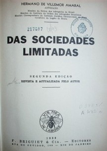 Das sociedades limitadas