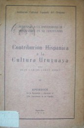 Contribución Hispánica a la Cultura Uruguaya