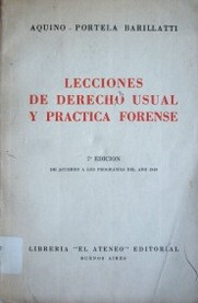 Lecciones de derecho usual y práctica forense