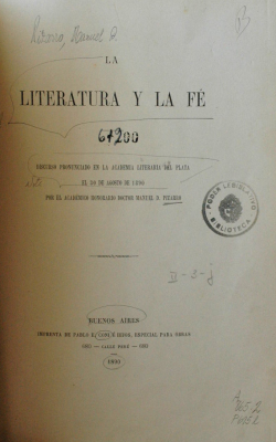 La literatura y la fé