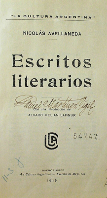 Escritos literarios