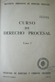 Curso de derecho procesal