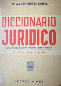 Diccionario jurídico